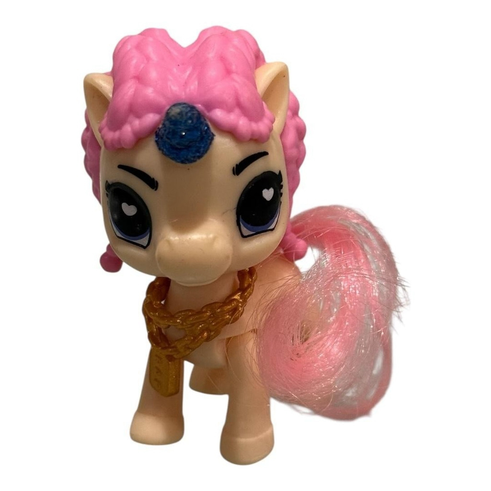 ZURU Pink Unicorn Pony Mini Figure Gold Chain Necklace Cute Fantasy Toy Loose